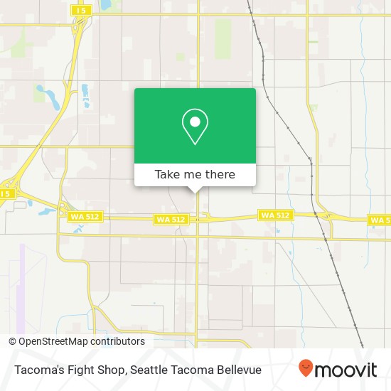 Tacoma's Fight Shop, 10408 Pacific Ave S map