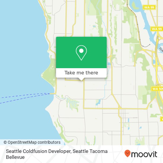 Mapa de Seattle Coldfusion Developer, 8408 36th Ave SW