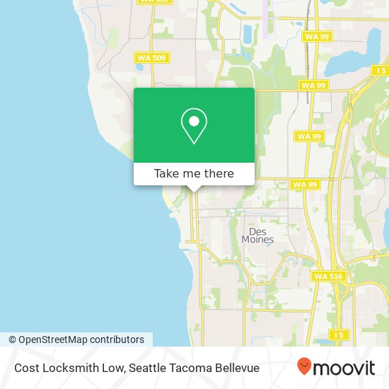 Cost Locksmith Low, 717 S 219th St map