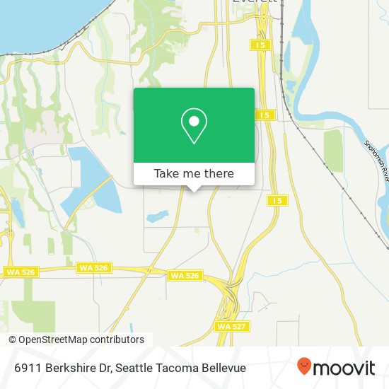 Mapa de 6911 Berkshire Dr, Everett, WA 98203