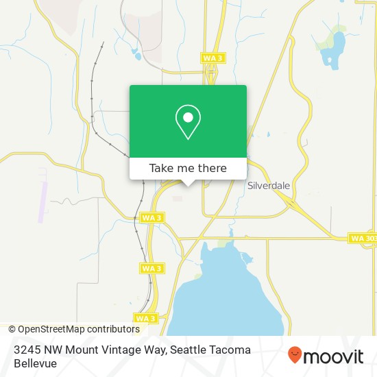 Mapa de 3245 NW Mount Vintage Way, Silverdale, WA 98383