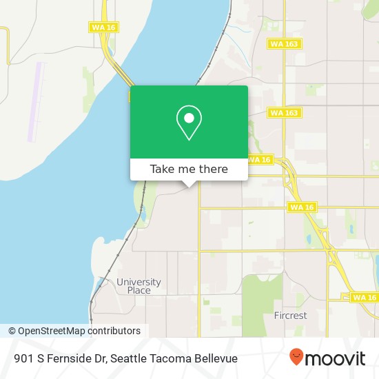901 S Fernside Dr, Tacoma, WA 98465 map