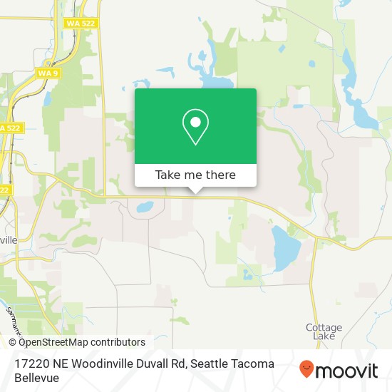 Mapa de 17220 NE Woodinville Duvall Rd, Woodinville, WA 98072