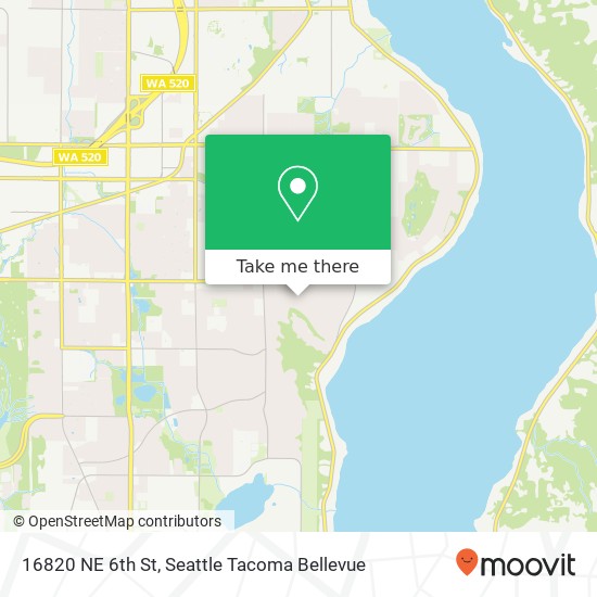 16820 NE 6th St, Bellevue, WA 98008 map