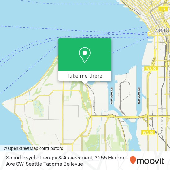 Sound Psychotherapy & Assessment, 2255 Harbor Ave SW map