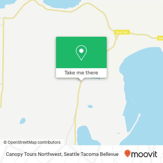 Mapa de Canopy Tours Northwest, 332 N East Camano Dr