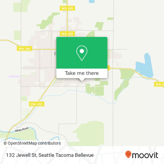 Mapa de 132 Jewell St, Enumclaw, WA 98022