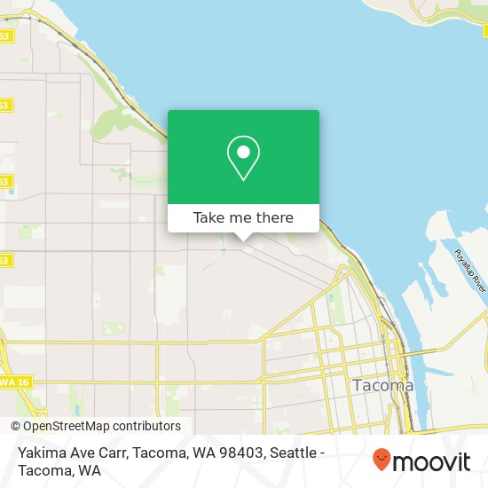 Yakima Ave Carr, Tacoma, WA 98403 map
