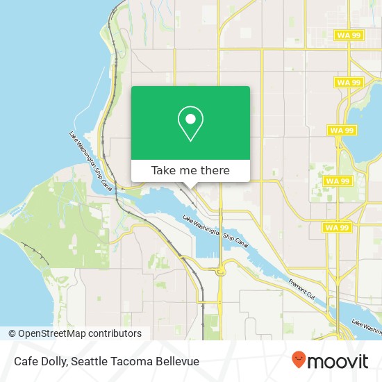 Mapa de Cafe Dolly, 5324 Ballard Ave NW