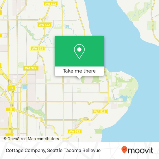 Mapa de Cottage Company, 44th Ave NE