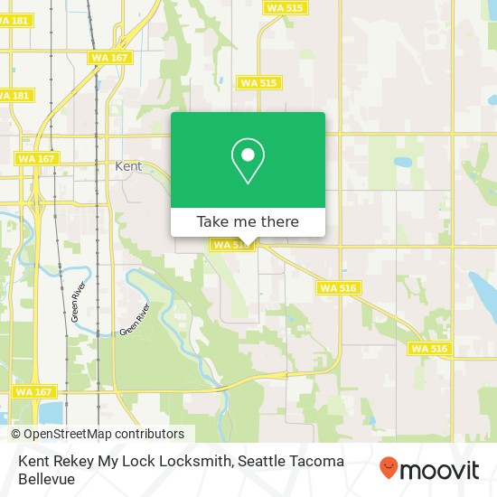 Mapa de Kent Rekey My Lock Locksmith, 10225 SE 256th St