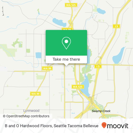 Mapa de B and O Hardwood Floors, 3427 165th Pl SW