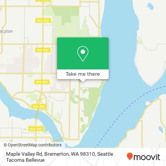 Maple Valley Rd, Bremerton, WA 98310 map