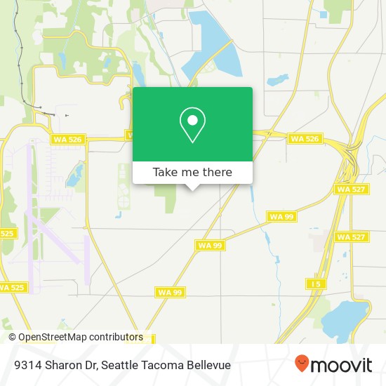 Mapa de 9314 Sharon Dr, Everett, WA 98204