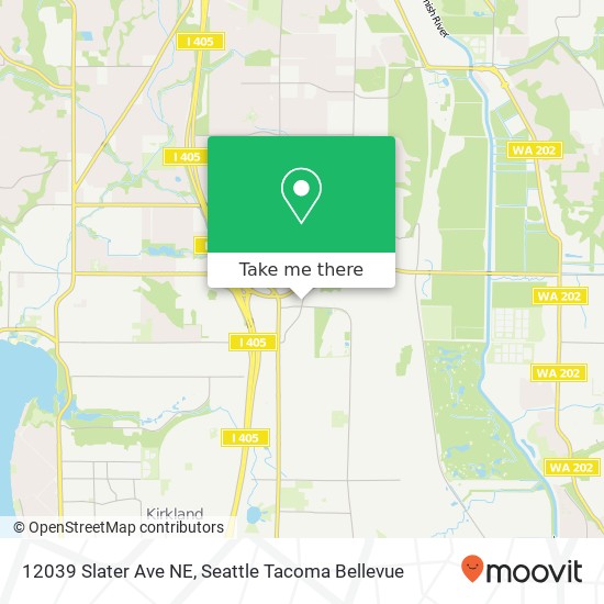 Mapa de 12039 Slater Ave NE, Kirkland, WA 98034