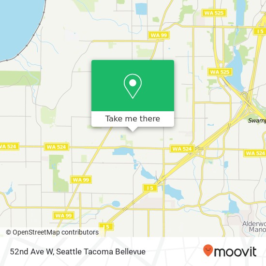 Mapa de 52nd Ave W, Lynnwood, WA 98036