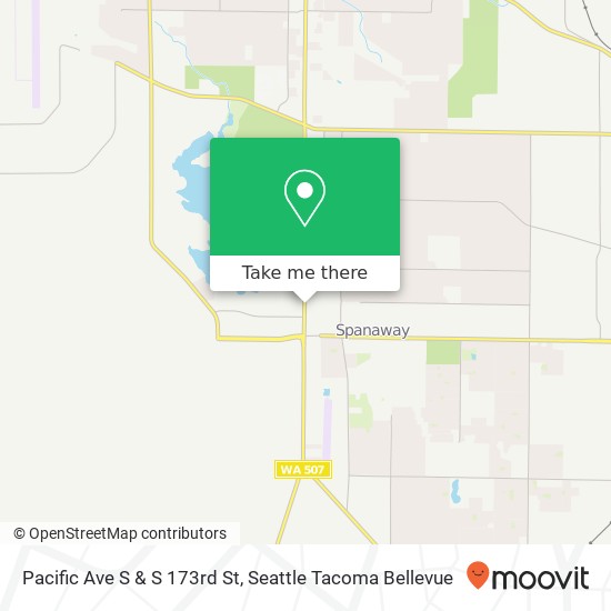 Pacific Ave S & S 173rd St map