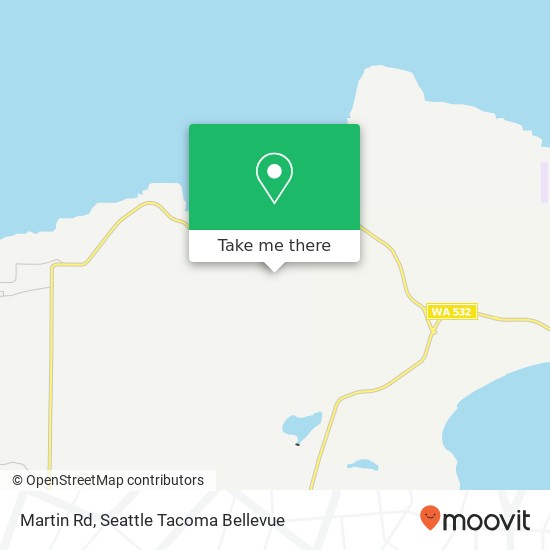 Mapa de Martin Rd, Camano Island, WA 98282