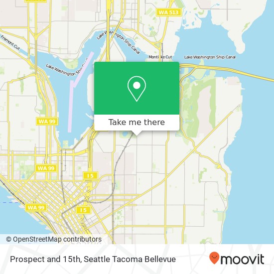 Prospect and 15th, Seattle, WA 98112 map
