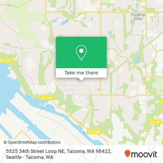 5525 34th Street Loop NE, Tacoma, WA 98422 map