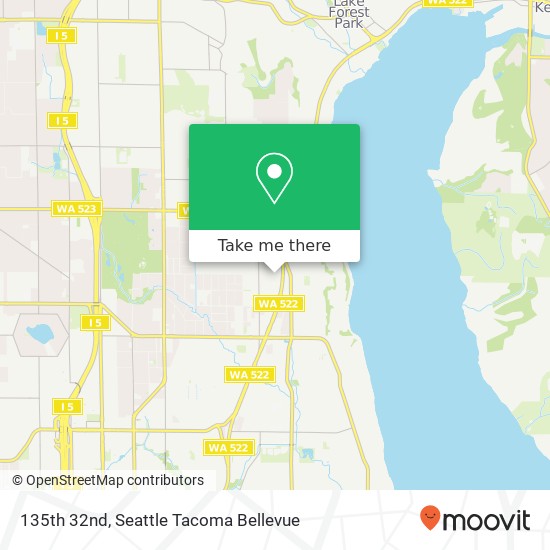 Mapa de 135th 32nd, Seattle, WA 98125