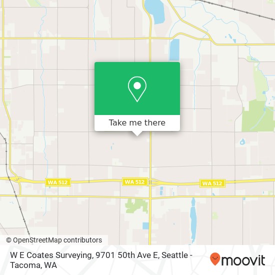 Mapa de W E Coates Surveying, 9701 50th Ave E