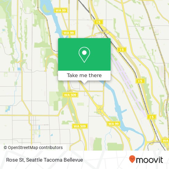 Mapa de Rose St, Seattle, WA 98108