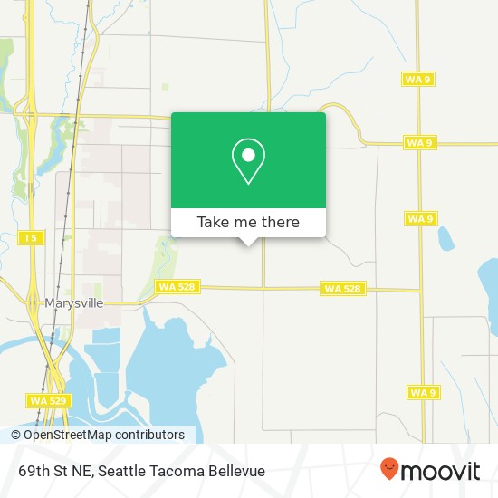 Mapa de 69th St NE, Marysville, WA 98270