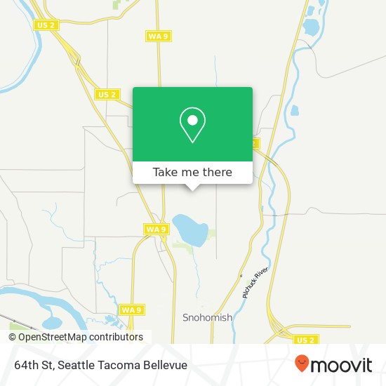 64th St, Snohomish (CLEARVIEW), WA 98290 map