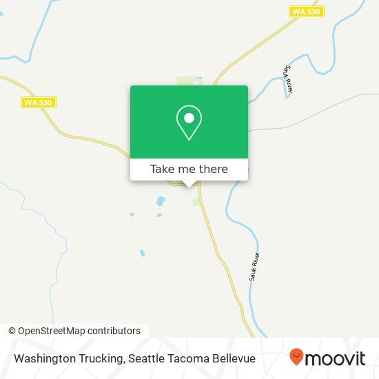 Mapa de Washington Trucking