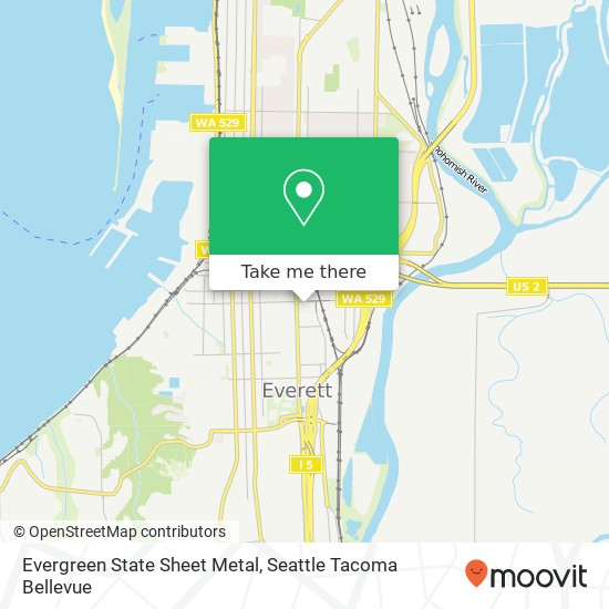 Mapa de Evergreen State Sheet Metal, 2120 Pacific Ave