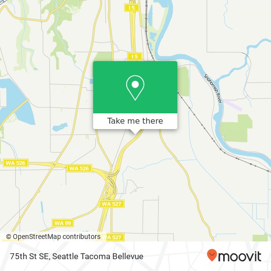 Mapa de 75th St SE, Everett, WA 98203
