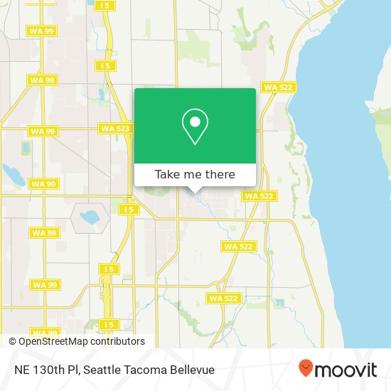 Mapa de NE 130th Pl, Seattle, WA 98125