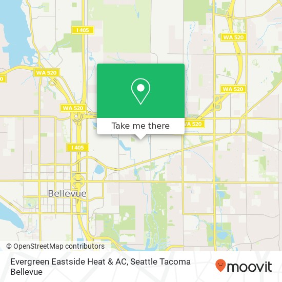 Evergreen Eastside Heat & AC, 1811 130th Ave NE map