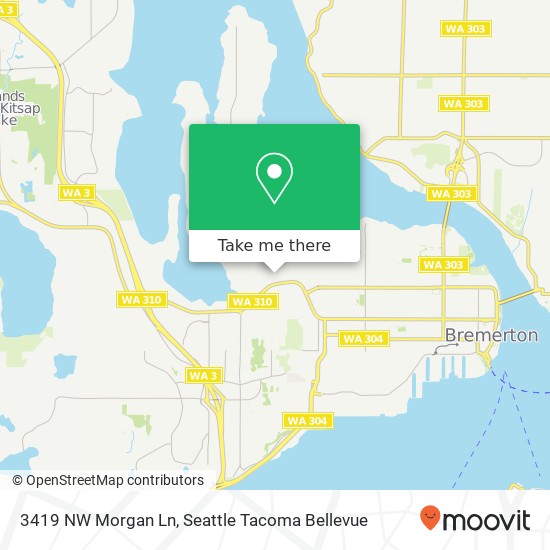 3419 NW Morgan Ln, Bremerton, WA 98312 map