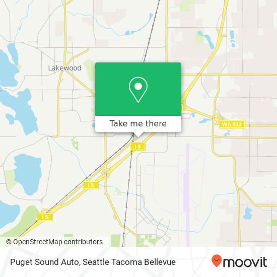 Mapa de Puget Sound Auto, 11215 Pacific Hwy SW