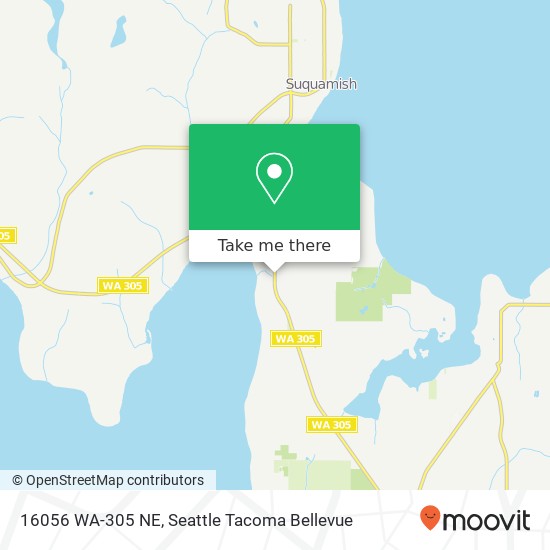 Mapa de 16056 WA-305 NE, Bainbridge Island, WA 98110