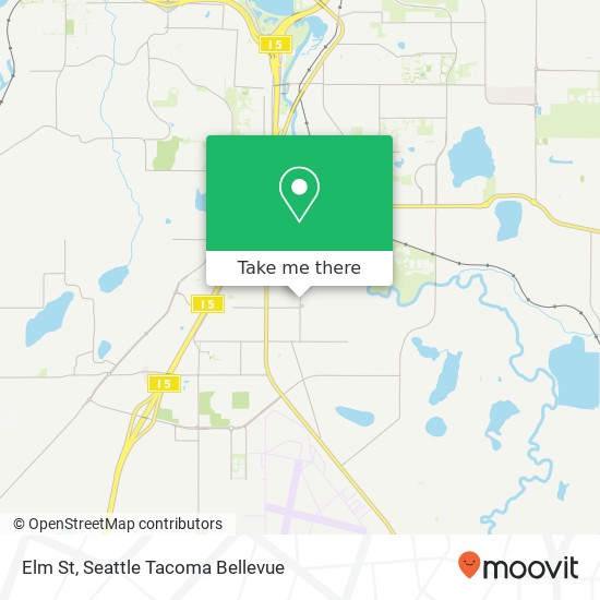 Mapa de Elm St, Tumwater, WA 98501