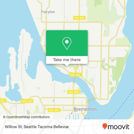 Mapa de Willow St, Bremerton, WA 98310