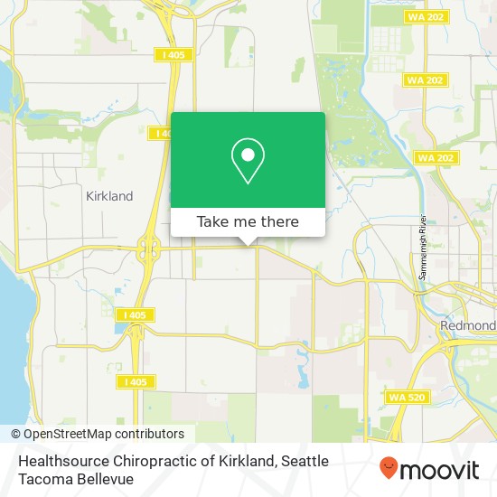 Healthsource Chiropractic of Kirkland, 13021 NE 85th St map