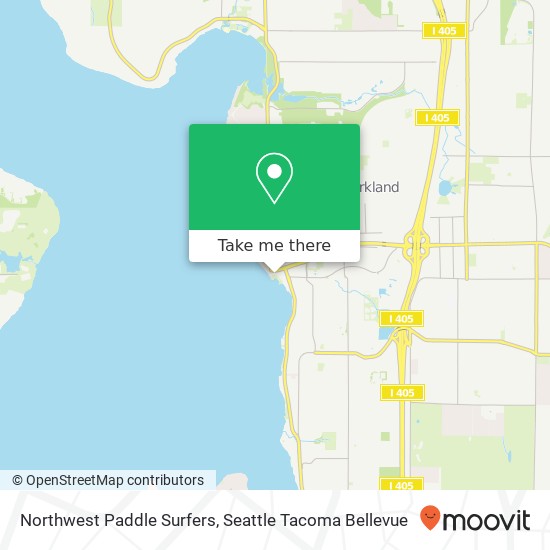 Mapa de Northwest Paddle Surfers, 25 Lake Shore Plz
