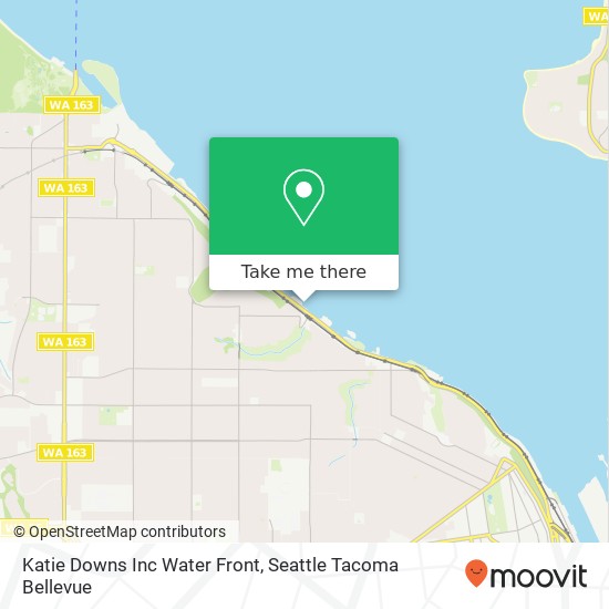 Mapa de Katie Downs Inc Water Front, 3211 N Ruston Way