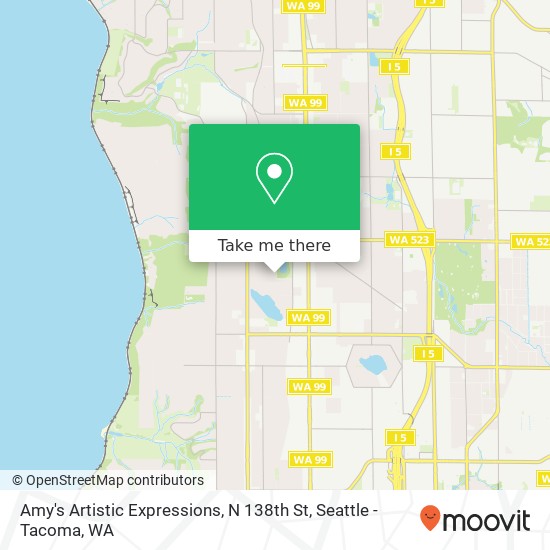 Mapa de Amy's Artistic Expressions, N 138th St