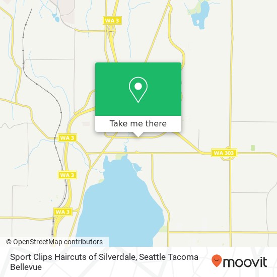 Mapa de Sport Clips Haircuts of Silverdale