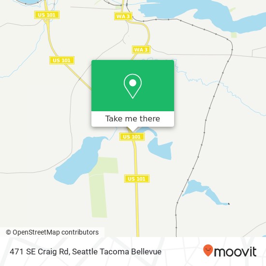 Mapa de 471 SE Craig Rd, Shelton, WA 98584