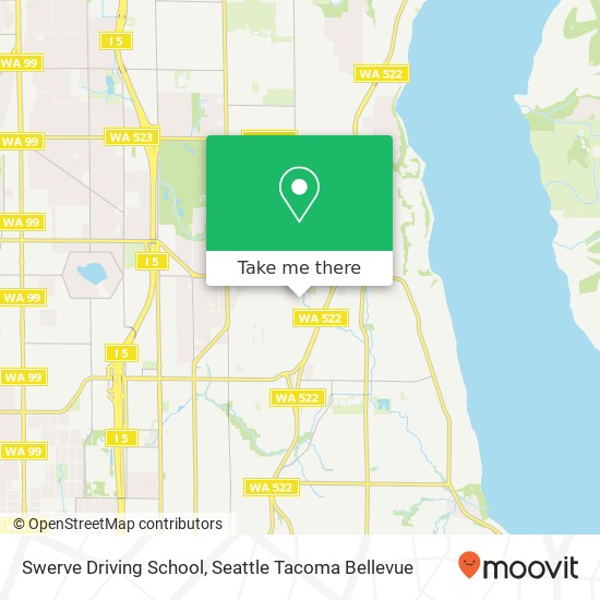 Mapa de Swerve Driving School, 25th Ave NE