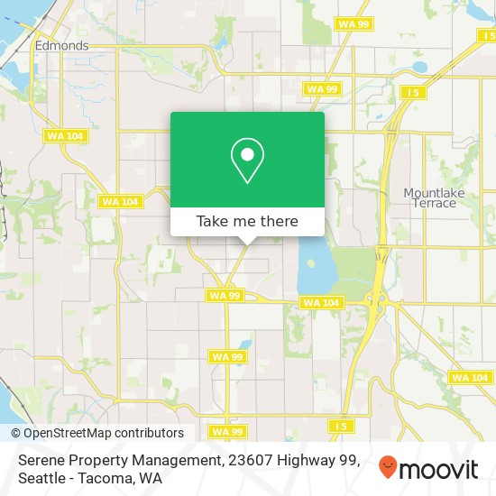 Mapa de Serene Property Management, 23607 Highway 99