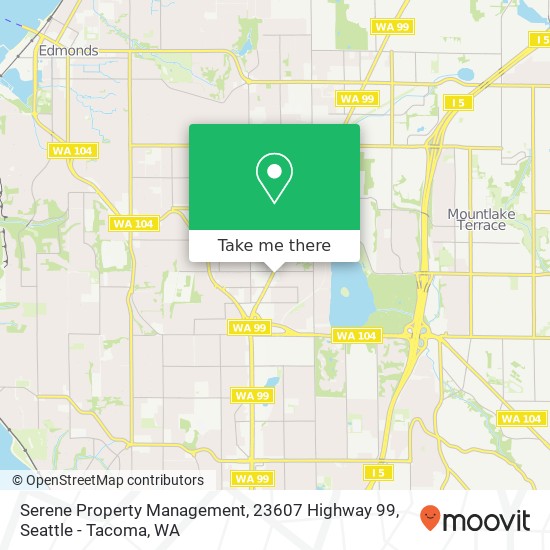 Serene Property Management, 23607 Highway 99 map