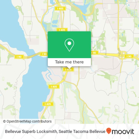 Mapa de Bellevue Superb Locksmith, 4113 124th Ave SE