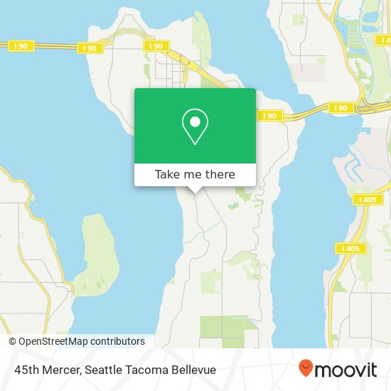 Mapa de 45th Mercer, Mercer Island, WA 98040